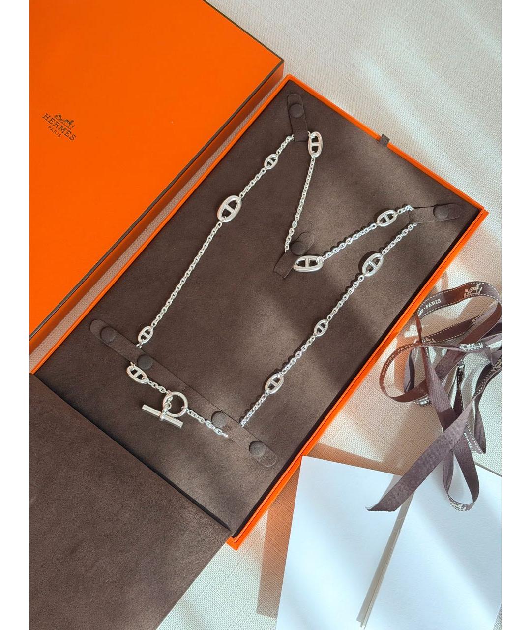 HERMES Серебряная серебряная цепочка, фото 2