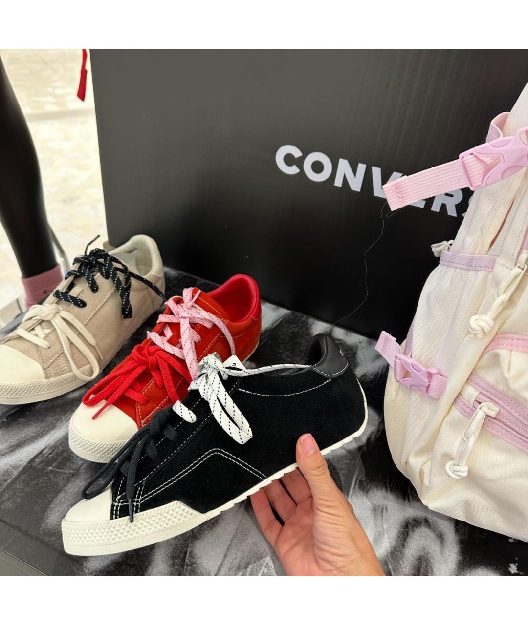 CONVERSE Черные замшевые кеды, фото 4