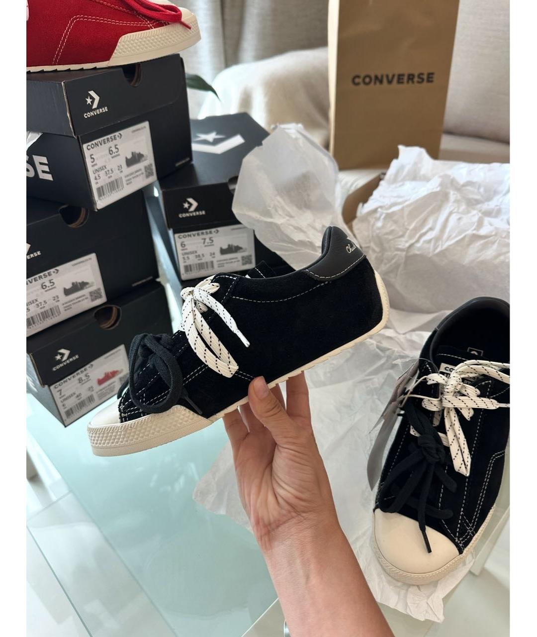 CONVERSE Черные замшевые кеды, фото 3
