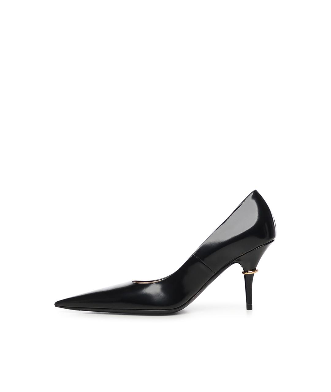 BALENCIAGA Черные кожаные туфли, фото 4