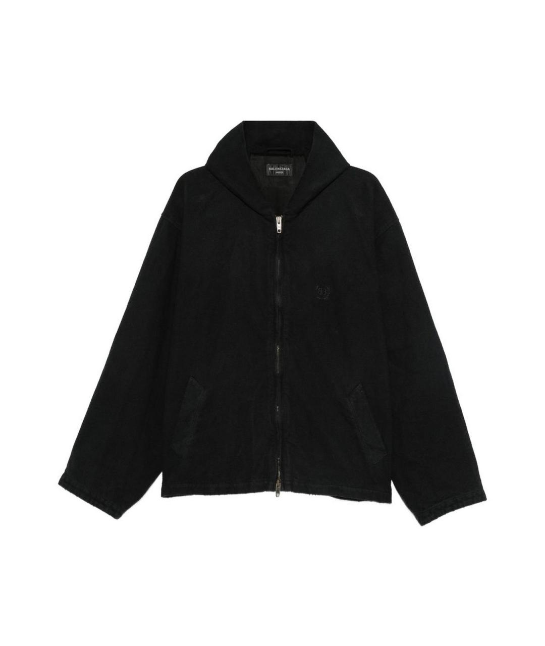 BALENCIAGA Черная полиэстеровая куртка, фото 1