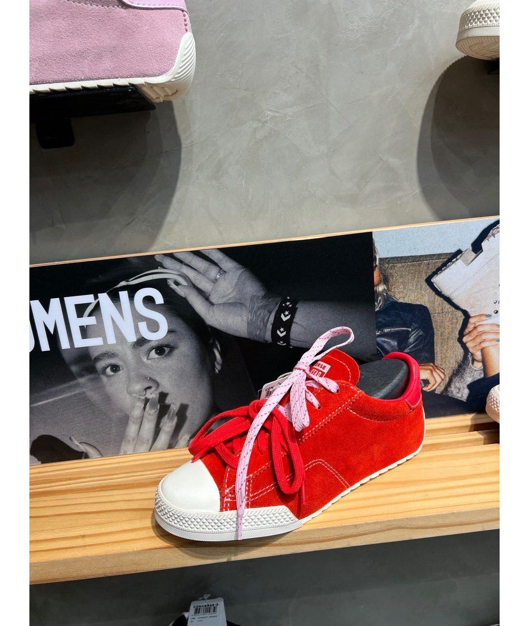 CONVERSE Красные замшевые кеды, фото 5