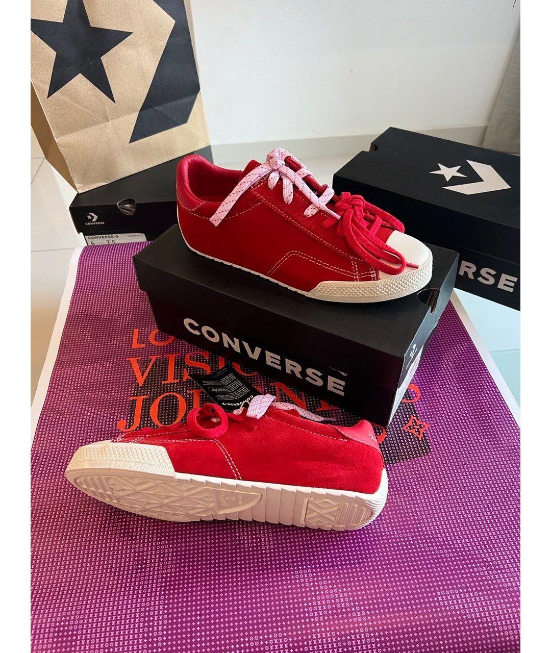 CONVERSE Красные замшевые кеды, фото 6