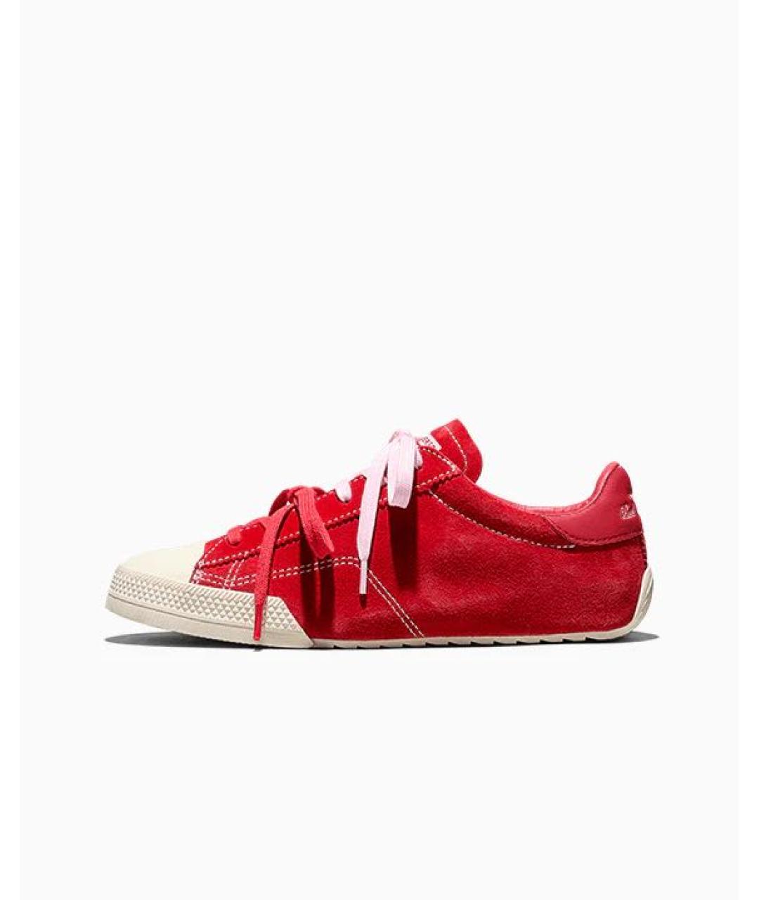 CONVERSE Красные замшевые кеды, фото 7