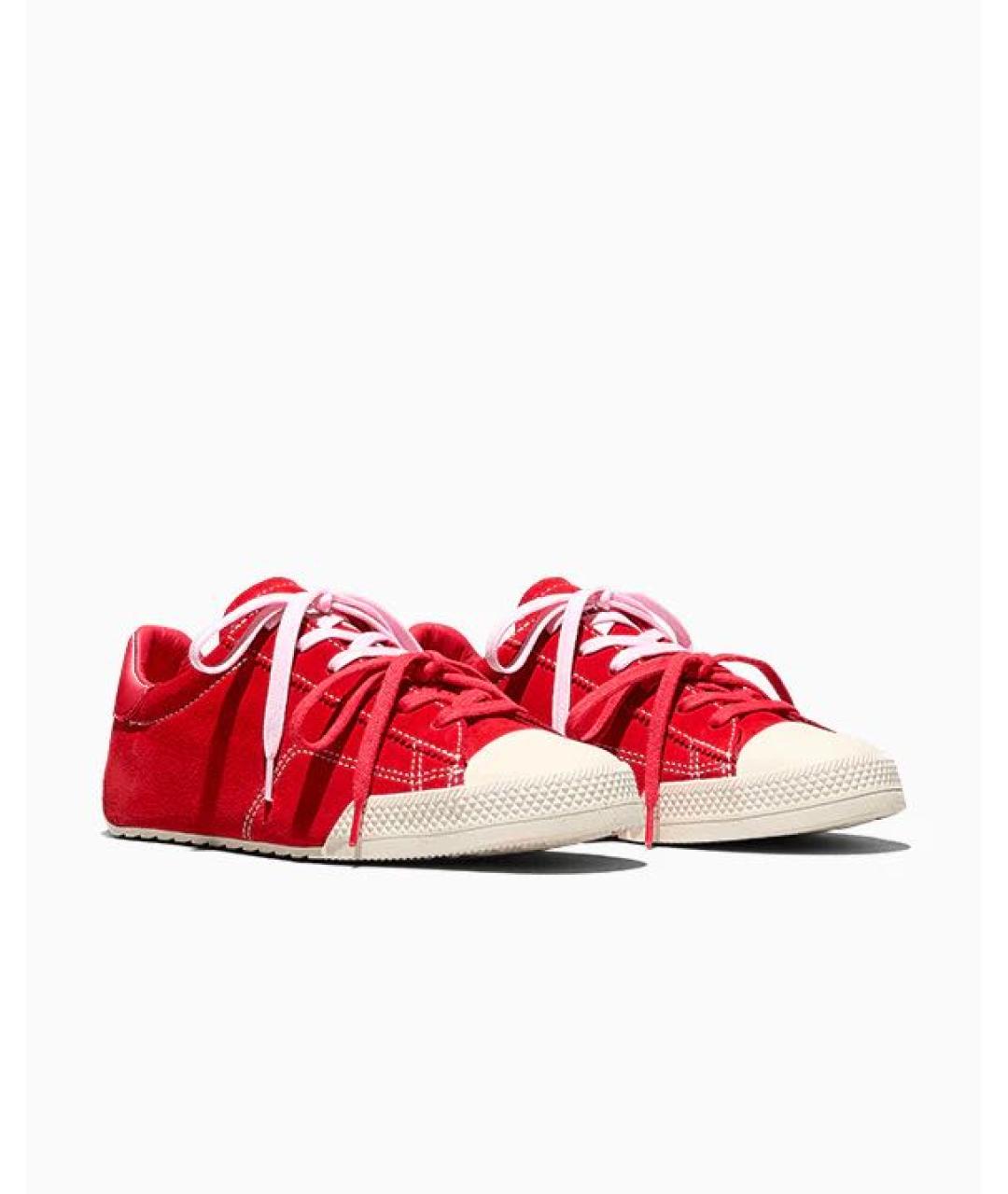 CONVERSE Красные замшевые кеды, фото 3