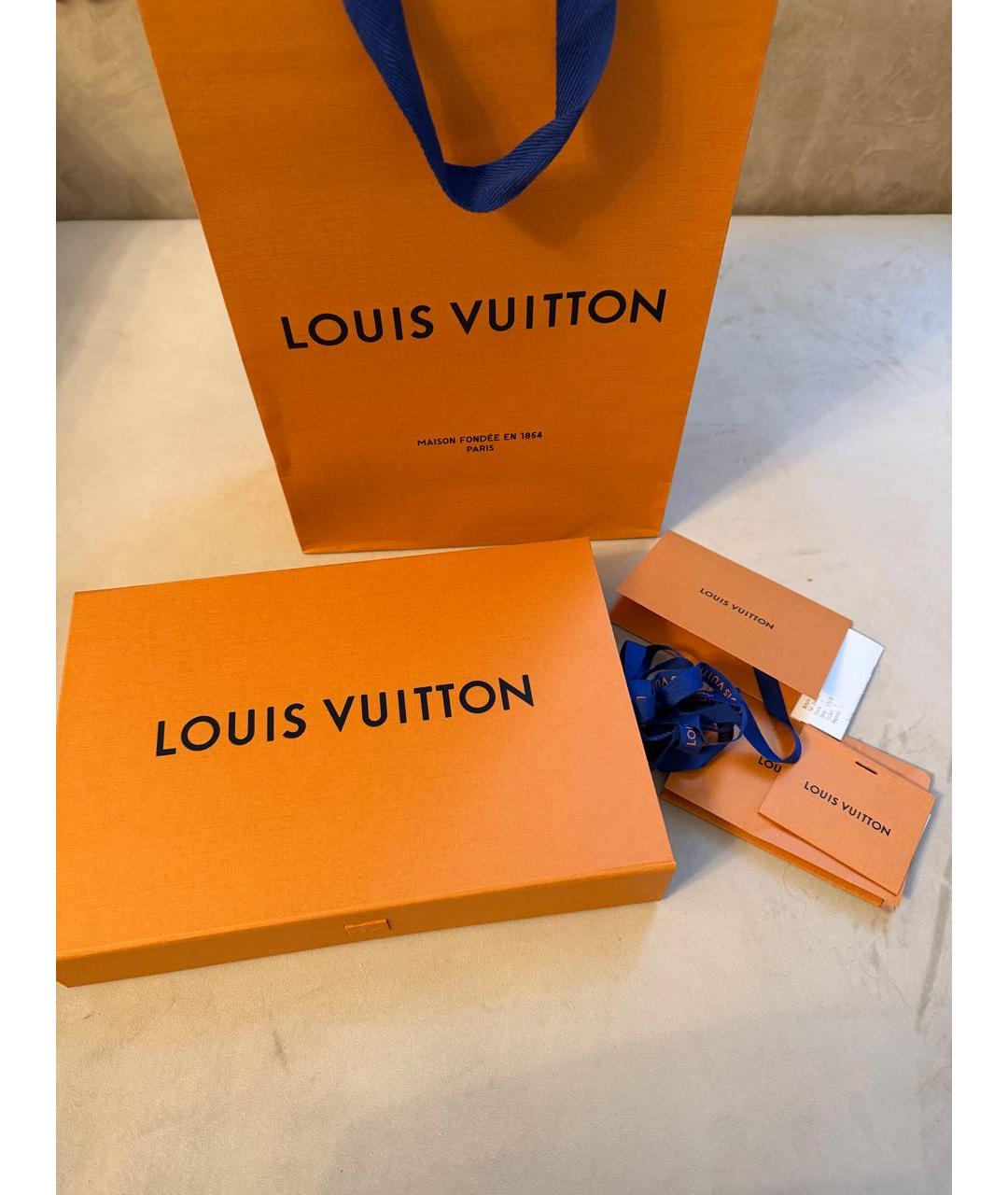 LOUIS VUITTON Черная кожаная сумка через плечо, фото 6