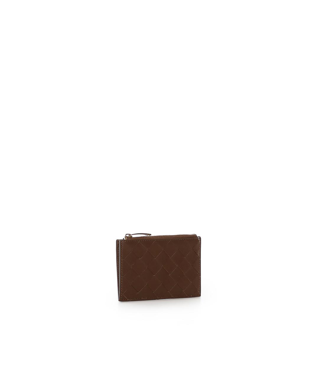 BOTTEGA VENETA Коричневый кожаный кошелек, фото 2
