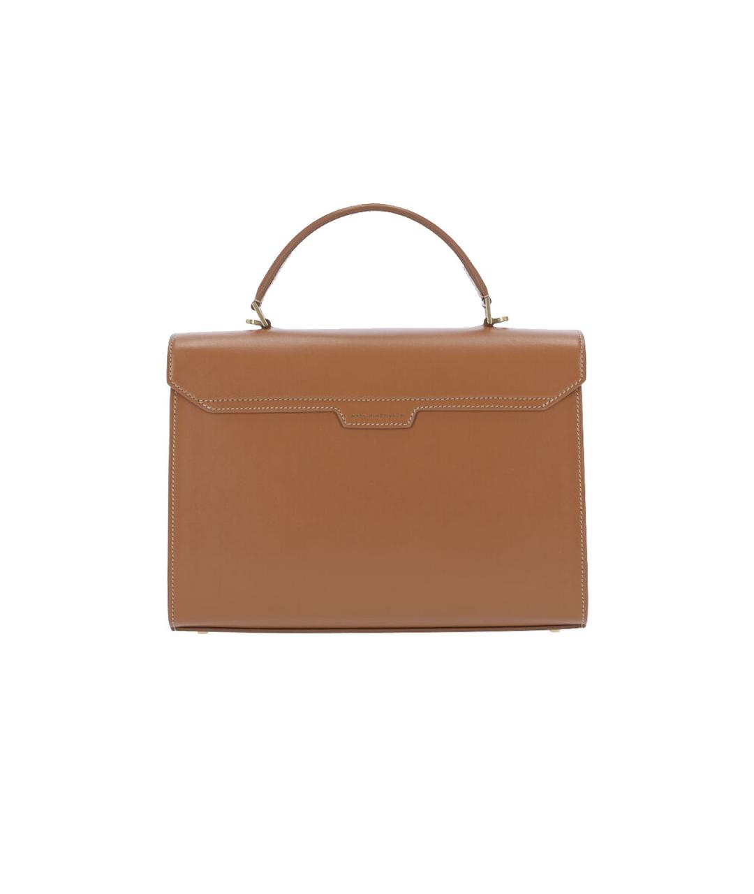 ANYA HINDMARCH Коричневая кожаная сумка тоут, фото 3