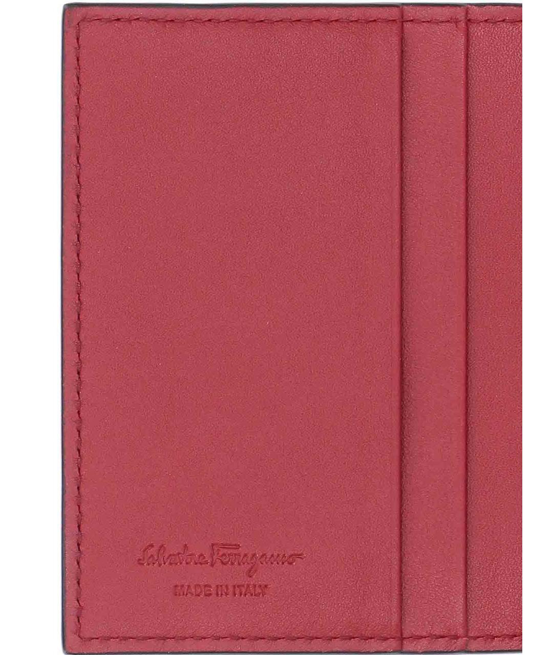 FERRAGAMO Черный кожаный кошелек, фото 5
