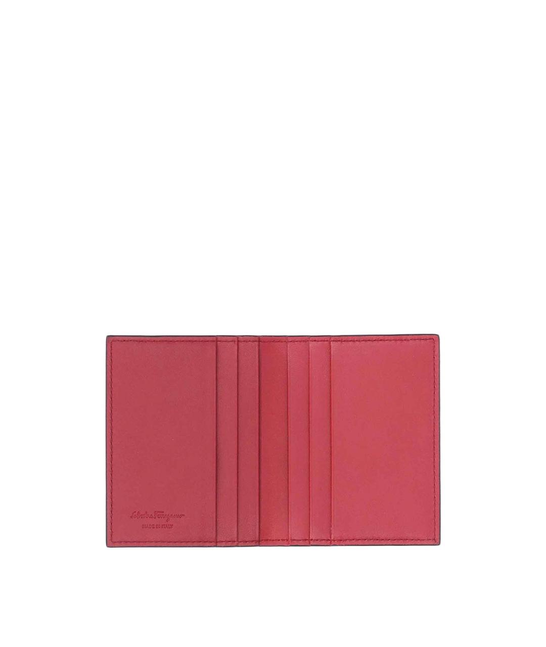 FERRAGAMO Черный кожаный кошелек, фото 2