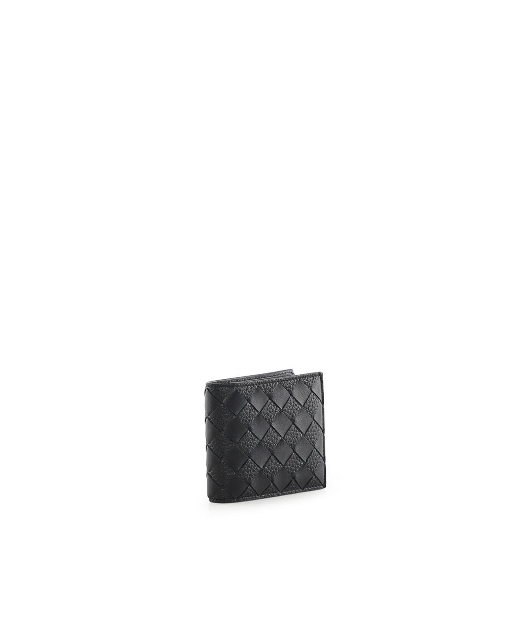 BOTTEGA VENETA Черный кожаный кошелек, фото 2