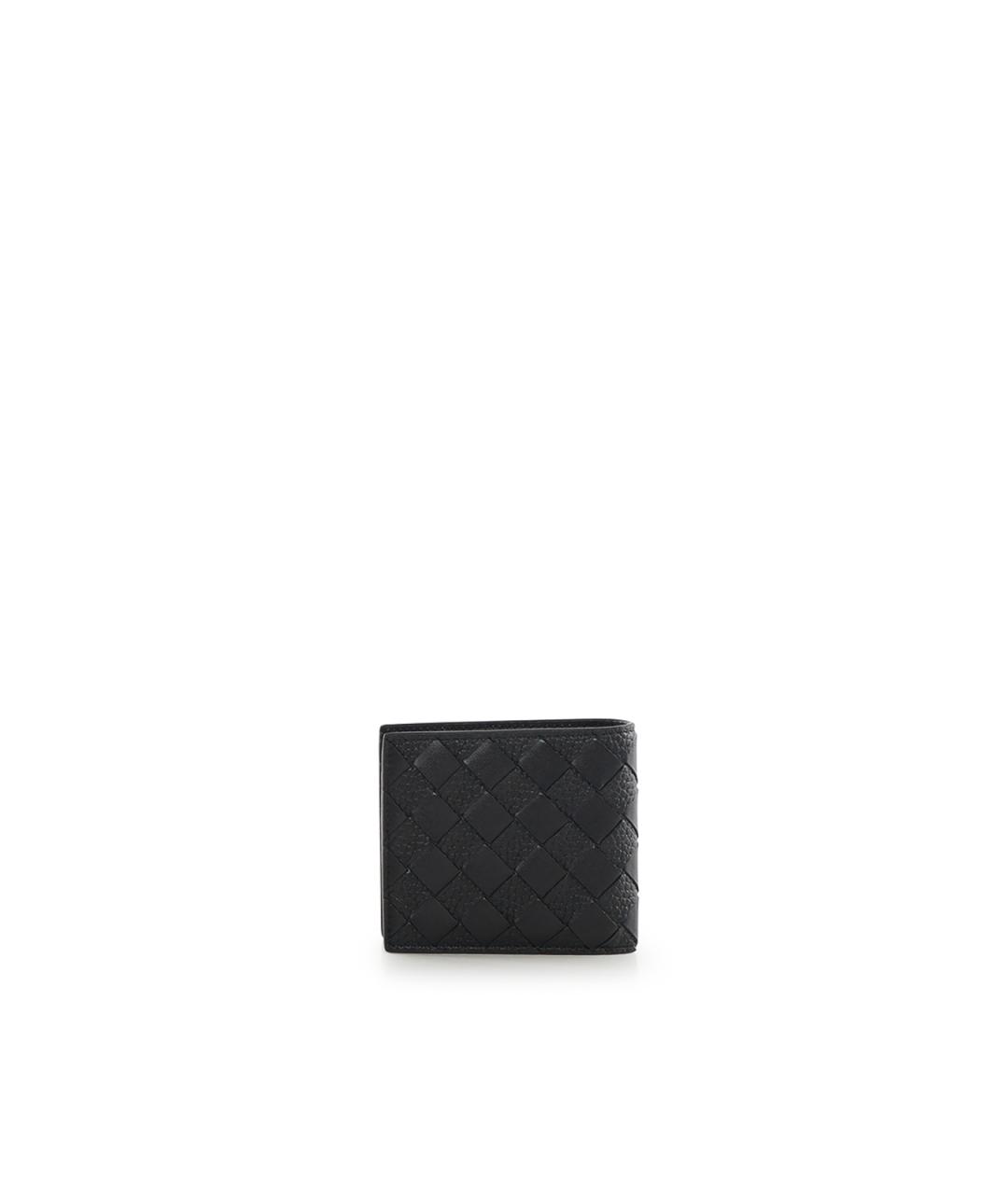 BOTTEGA VENETA Черный кожаный кошелек, фото 3