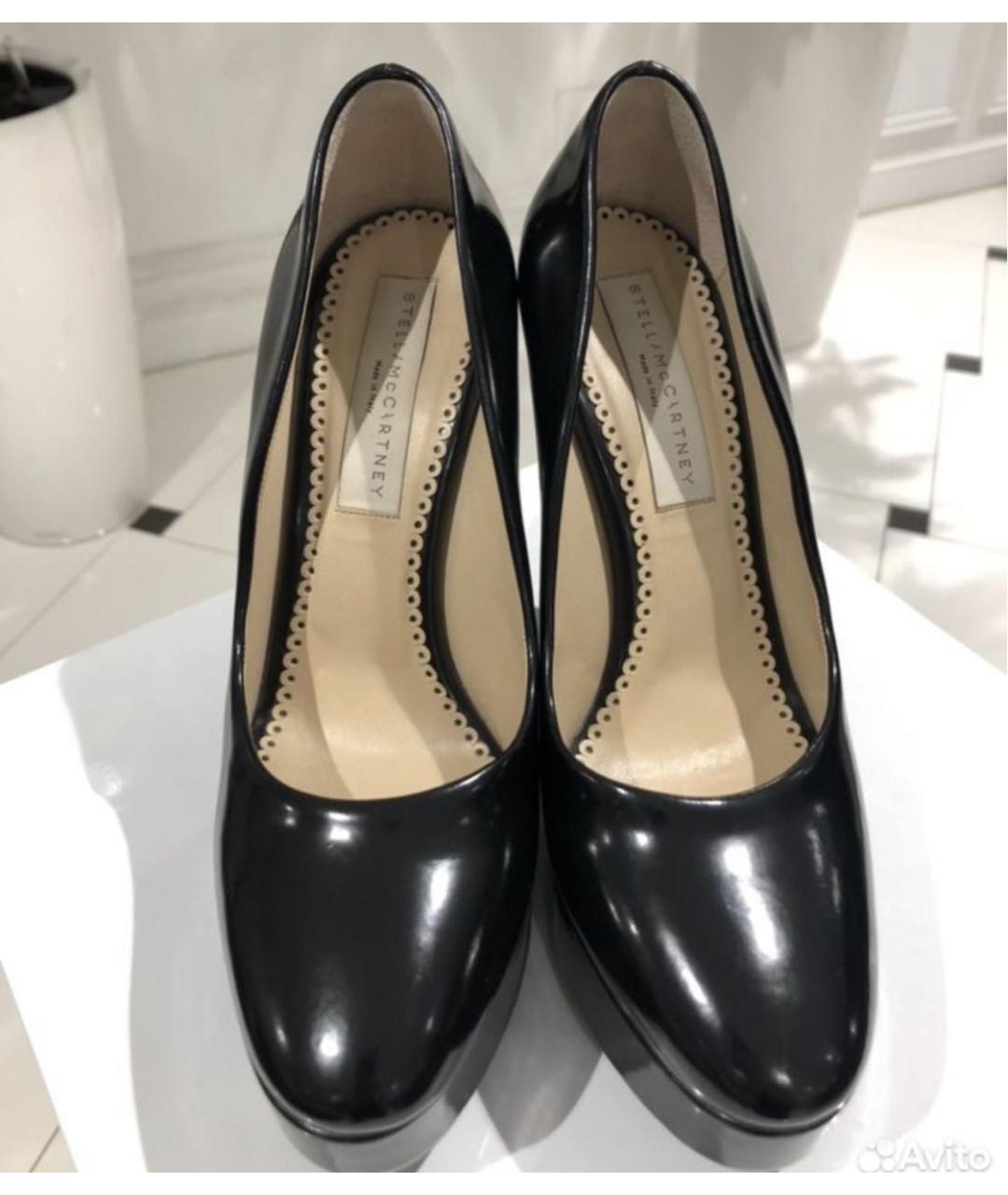 STELLA MCCARTNEY Черные кожаные туфли, фото 2