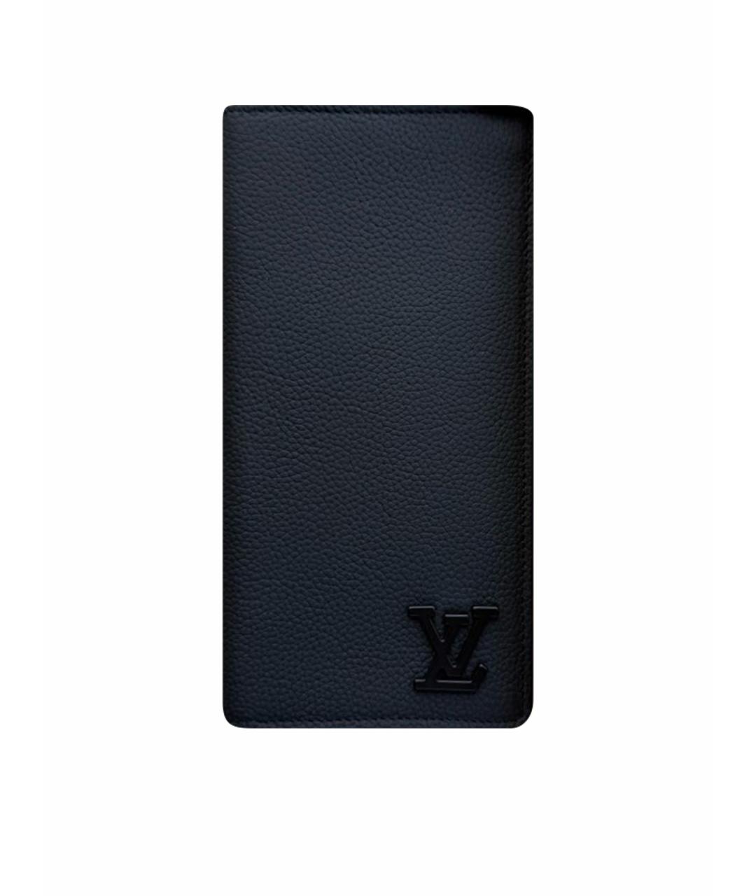 LOUIS VUITTON Черный кожаный кошелек, фото 1