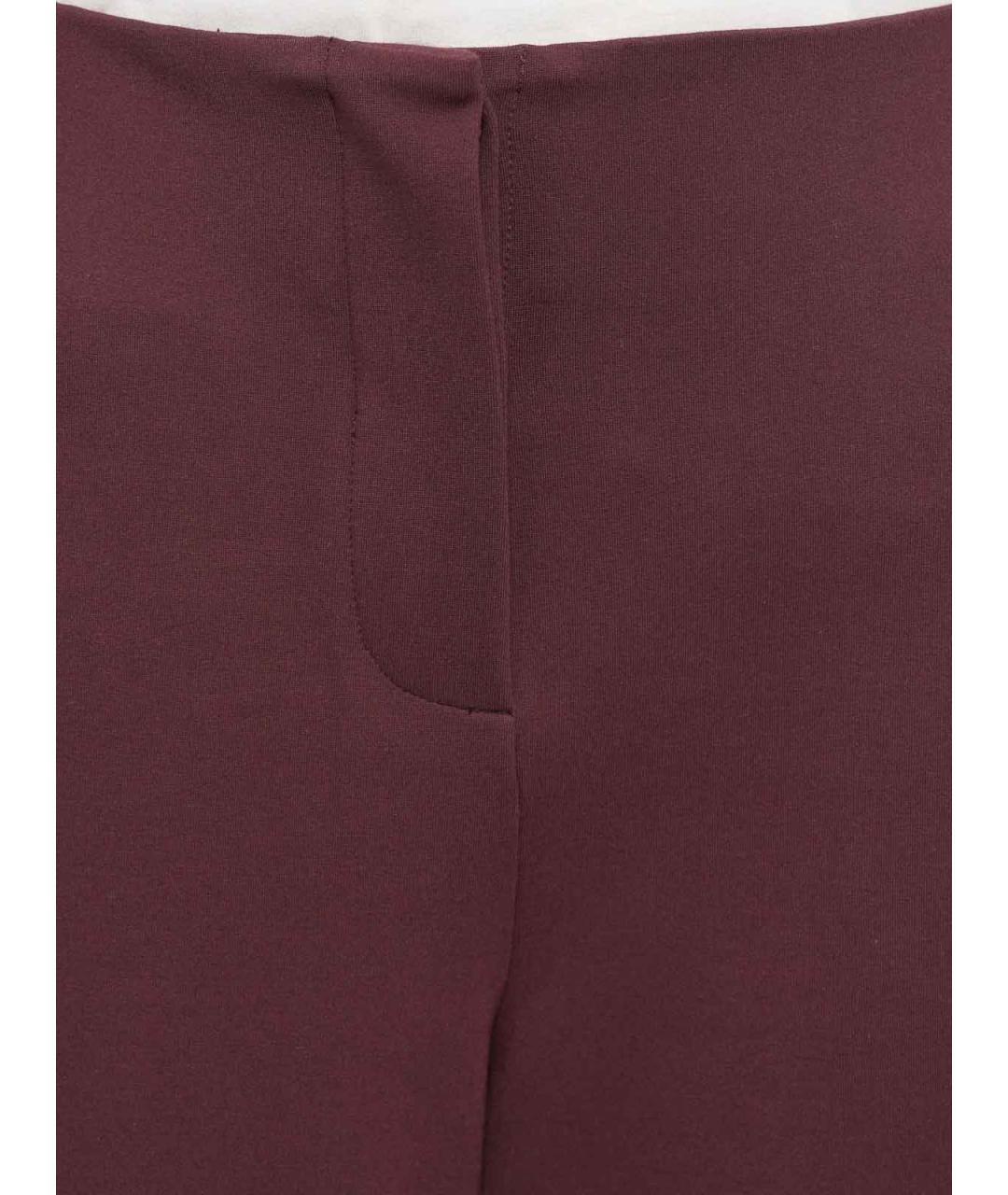 MAX MARA Бордовые брюки широкие, фото 6