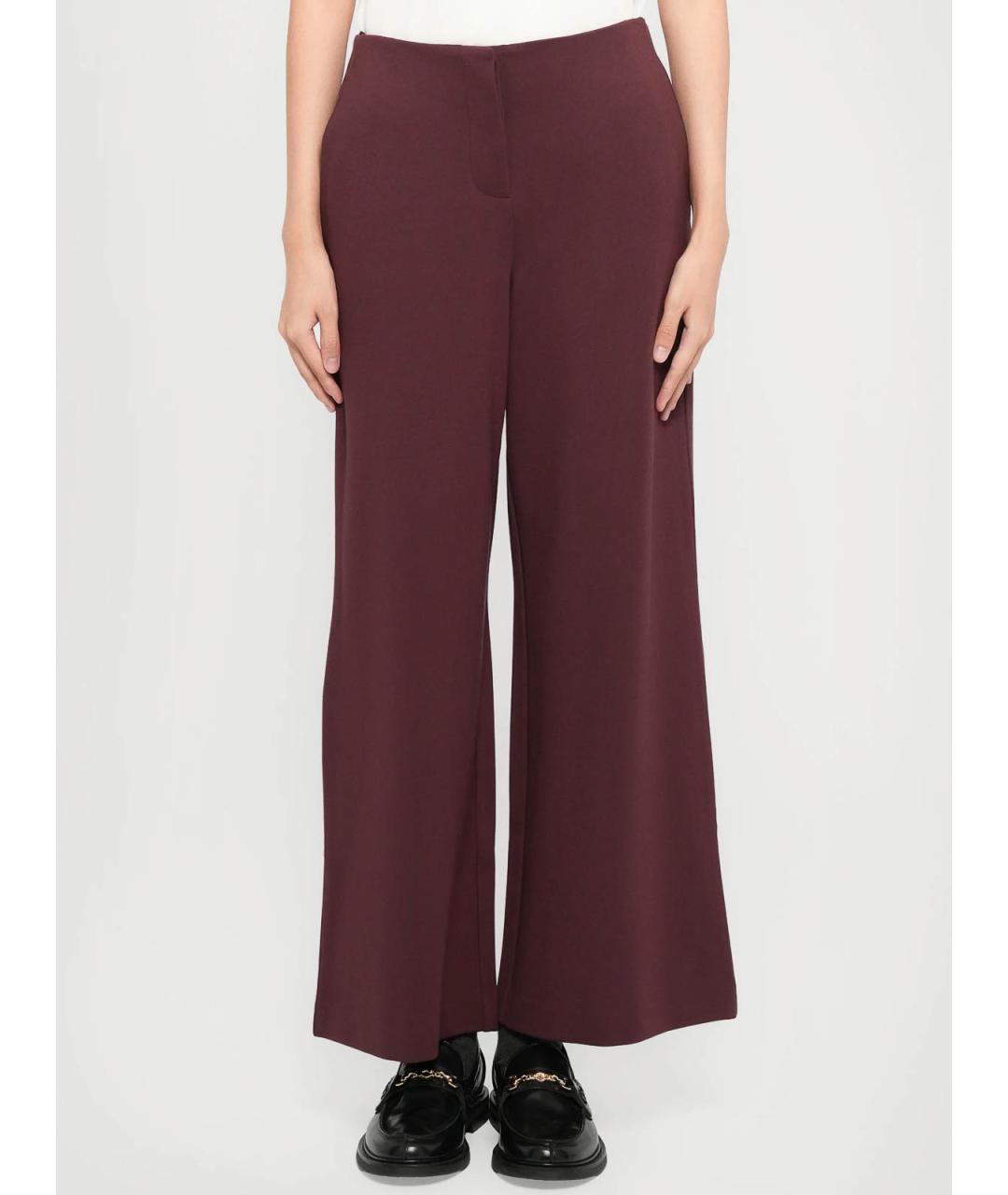 MAX MARA Бордовые брюки широкие, фото 3