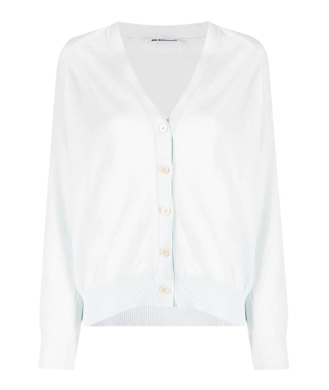 JIL SANDER Синий полиамидовый кардиган, фото 1