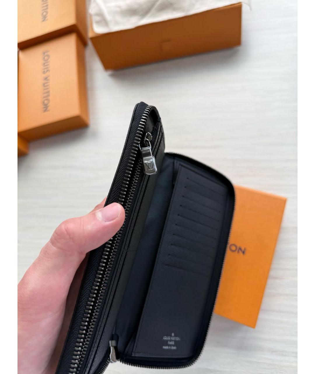LOUIS VUITTON Черный кошелек, фото 5