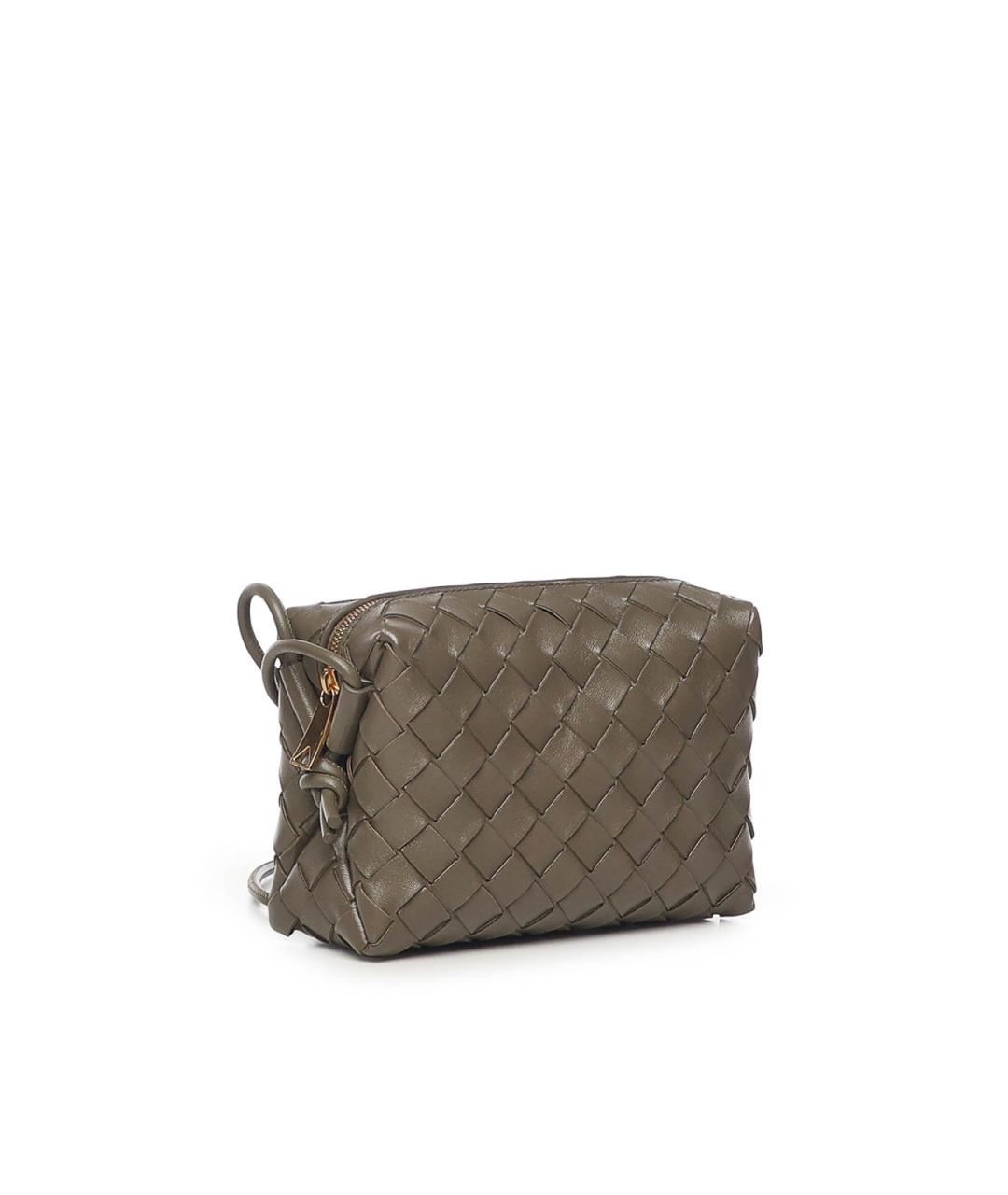 BOTTEGA VENETA Зеленая кожаная сумка через плечо, фото 2