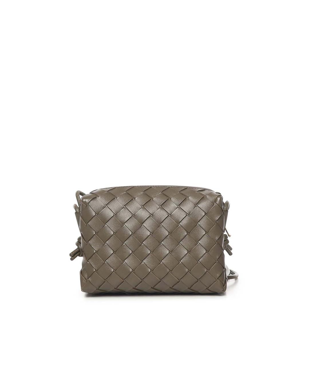 BOTTEGA VENETA Зеленая кожаная сумка через плечо, фото 3