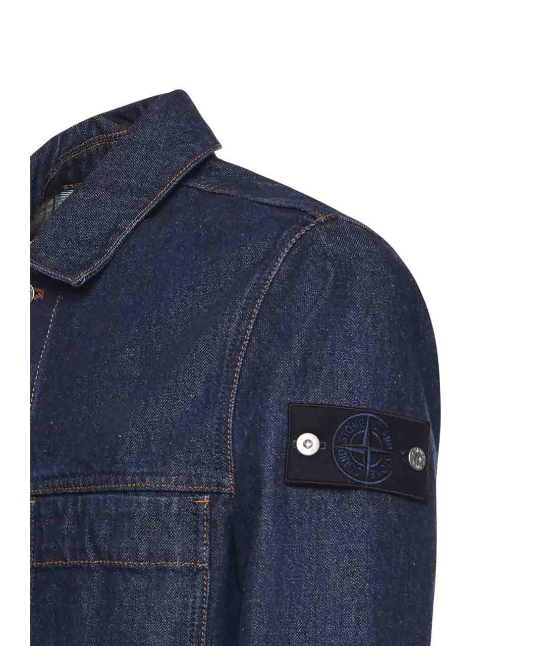 STONE ISLAND Синяя хлопковая куртка, фото 2