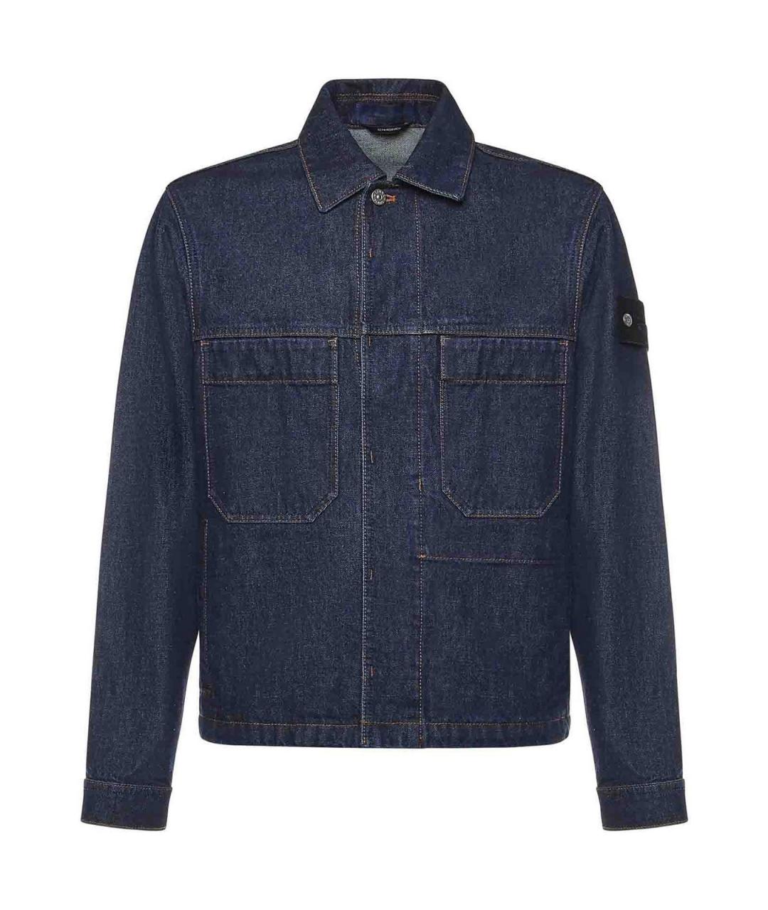 STONE ISLAND Синяя хлопковая куртка, фото 1