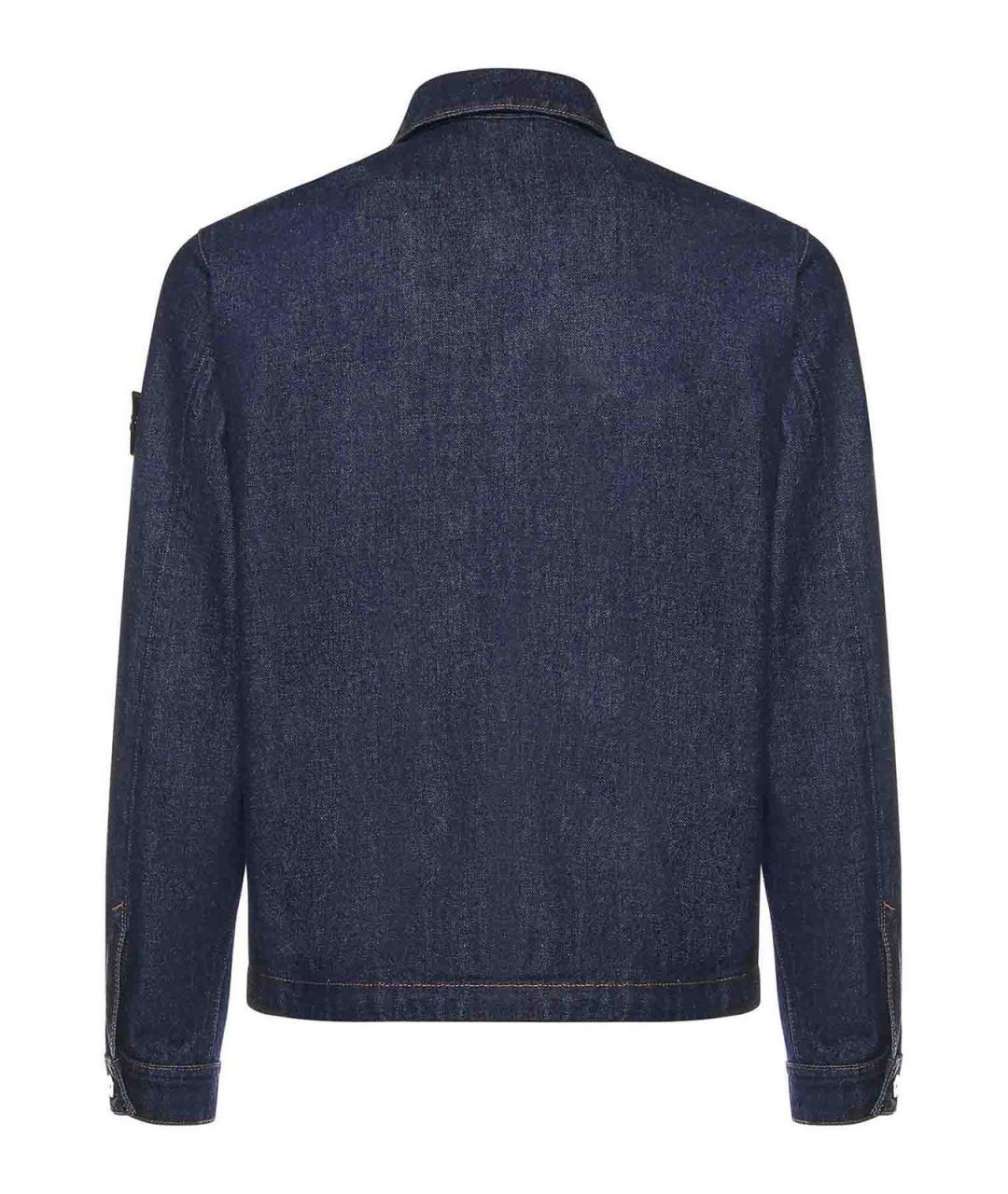STONE ISLAND Синяя хлопковая куртка, фото 3