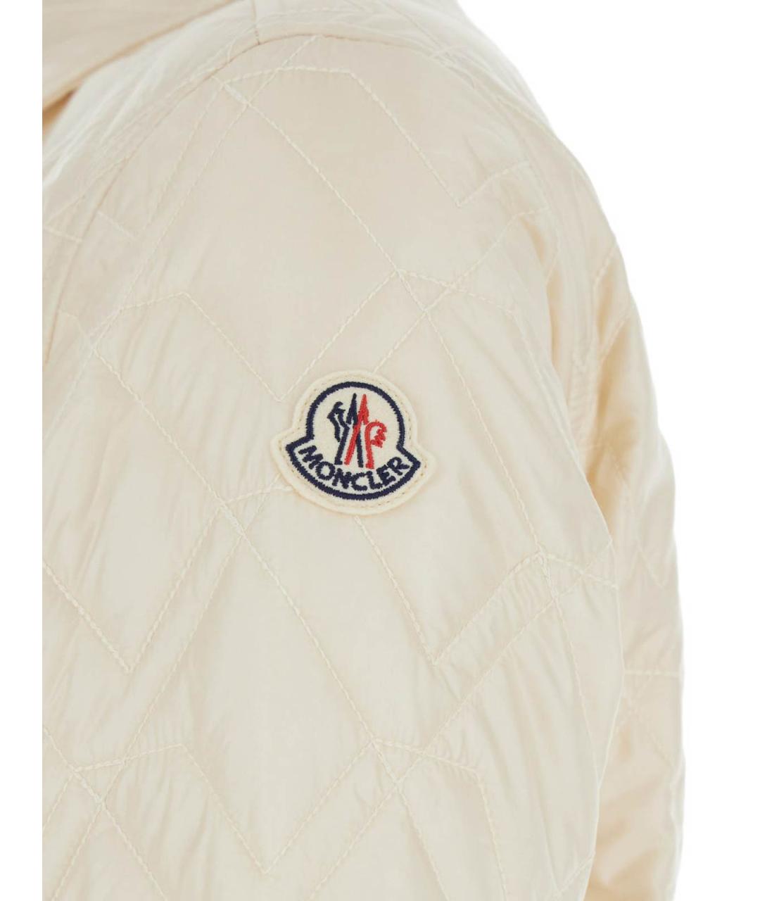 MONCLER Белая полиамидовая куртка, фото 2