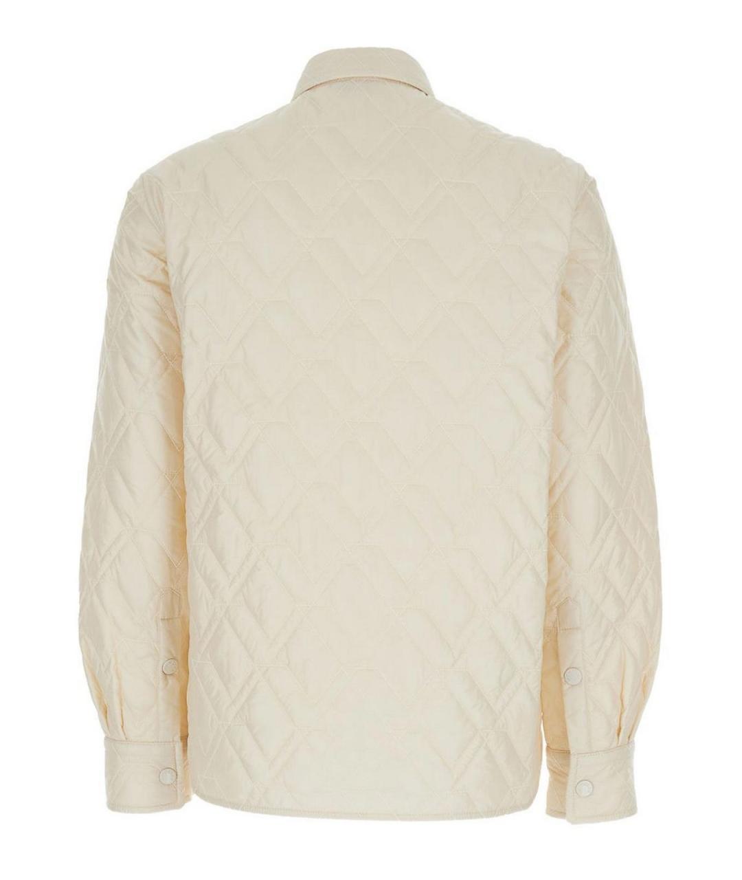 MONCLER Белая полиамидовая куртка, фото 3