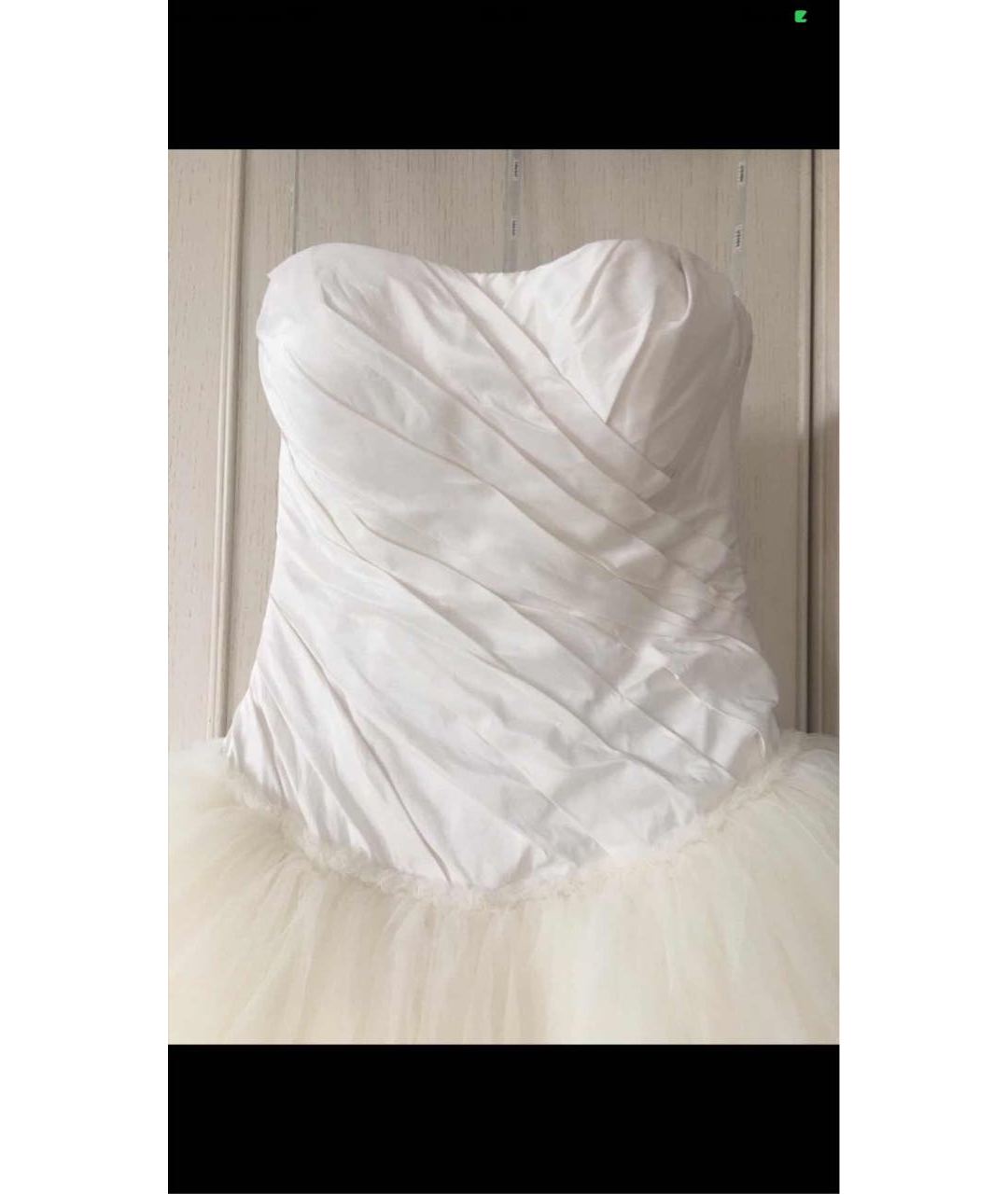 VERA WANG Бежевое сетчатое свадебное платье, фото 5