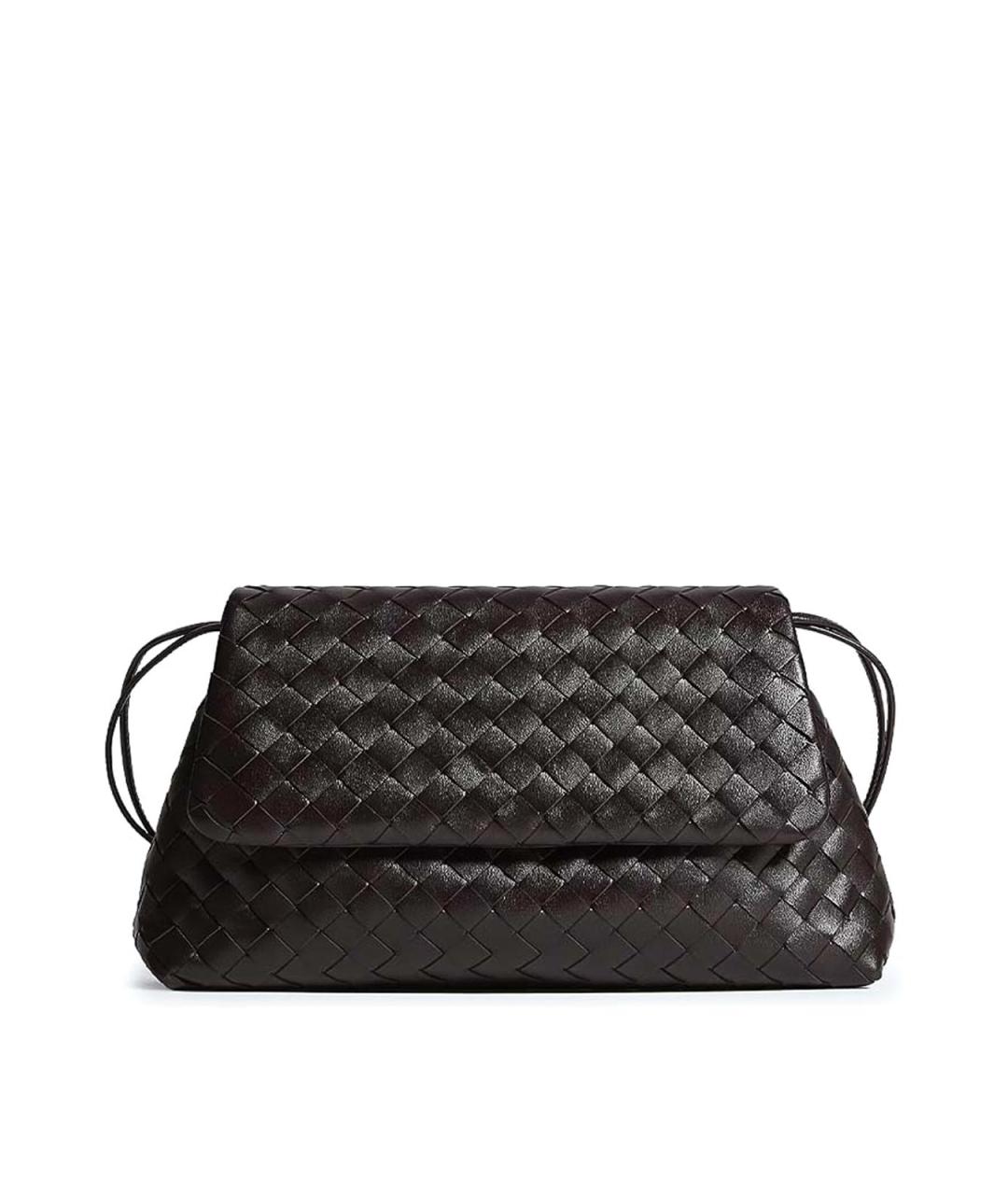 BOTTEGA VENETA Коричневая кожаная сумка через плечо, фото 1
