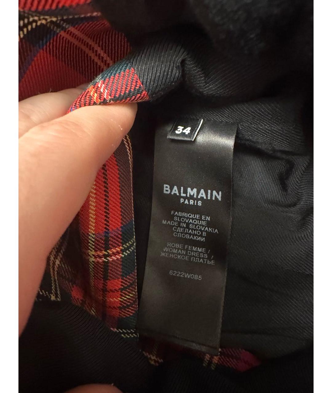 BALMAIN Красное шерстяное платье, фото 5
