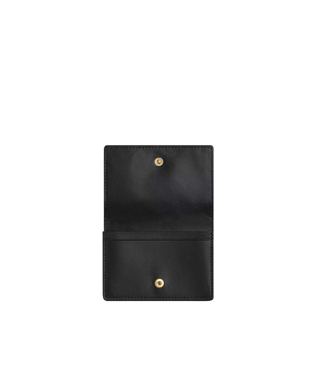 BOTTEGA VENETA Черный кожаный кошелек, фото 3