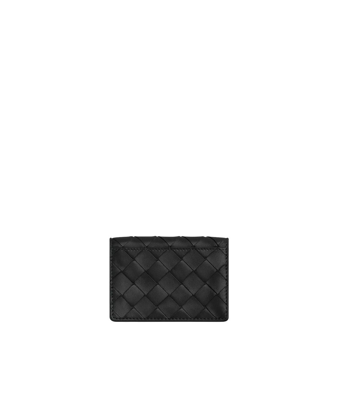 BOTTEGA VENETA Черный кожаный кошелек, фото 2