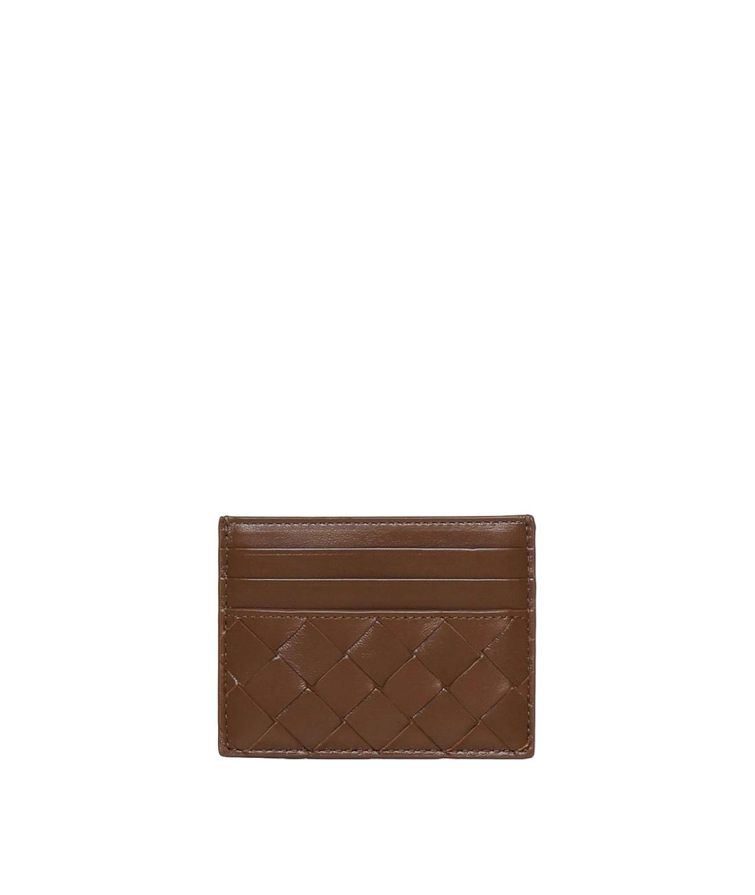 BOTTEGA VENETA Коричневый кожаный кошелек, фото 2