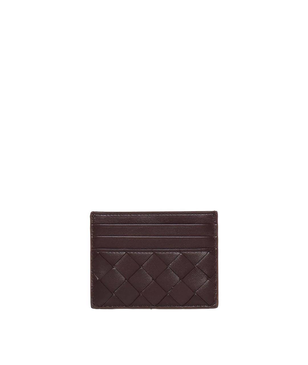 BOTTEGA VENETA Коричневый кожаный кошелек, фото 4