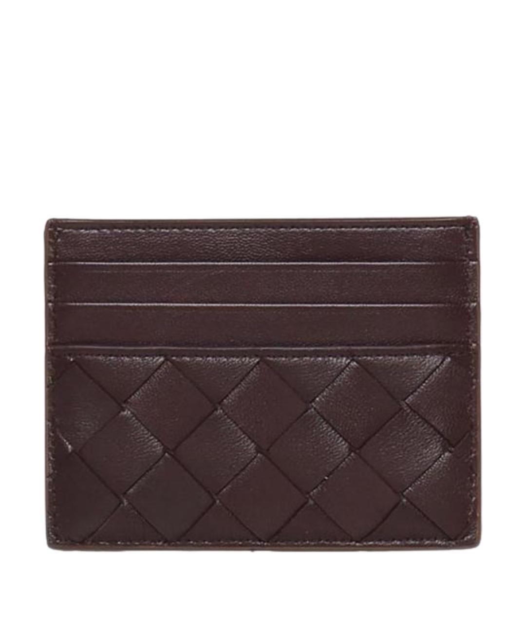 BOTTEGA VENETA Коричневый кожаный кошелек, фото 1