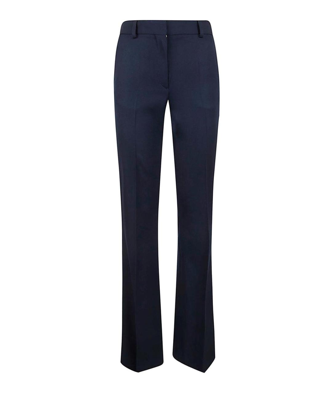 STELLA MCCARTNEY Синие шерстяные брюки узкие, фото 1