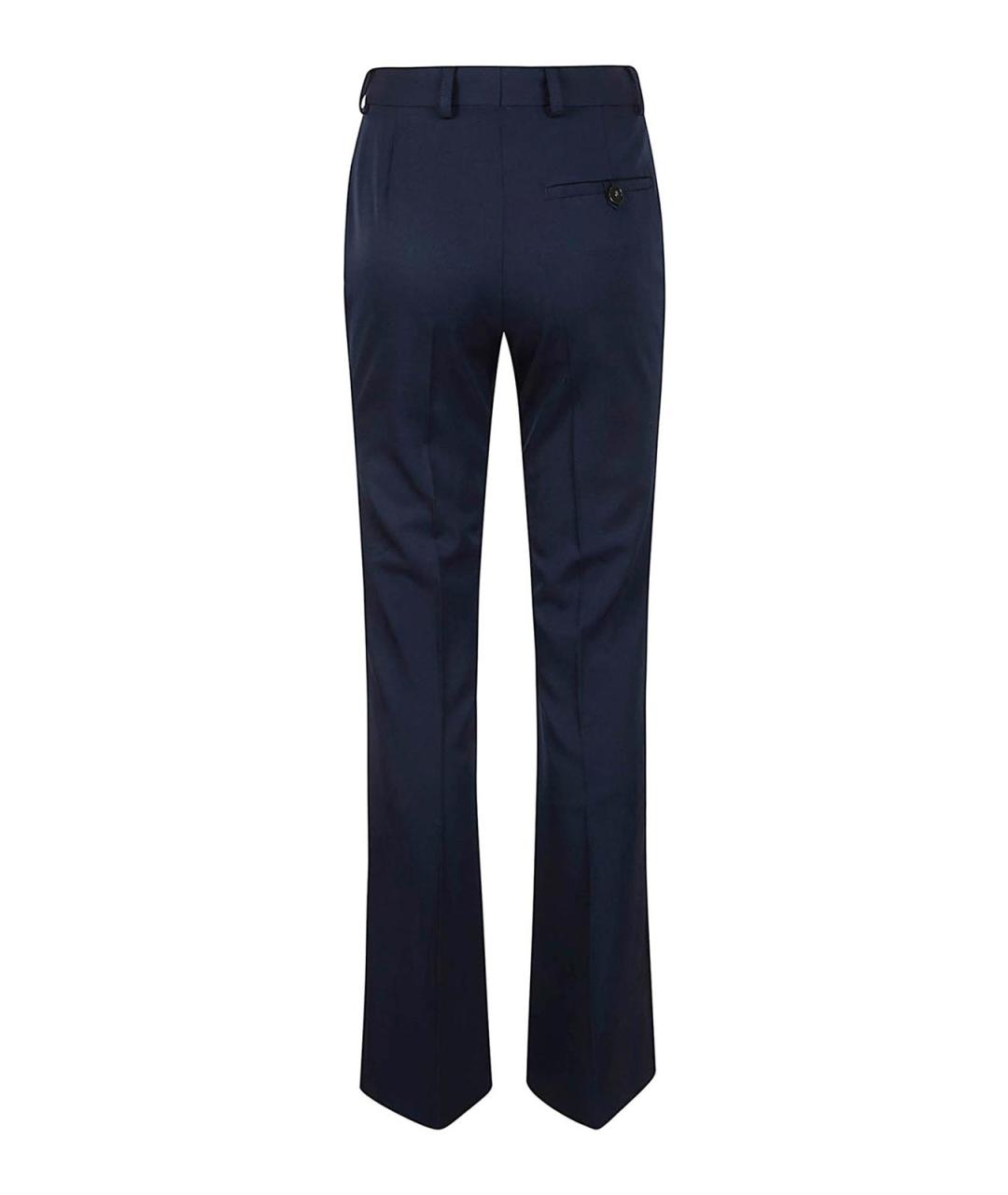 STELLA MCCARTNEY Синие шерстяные брюки узкие, фото 2