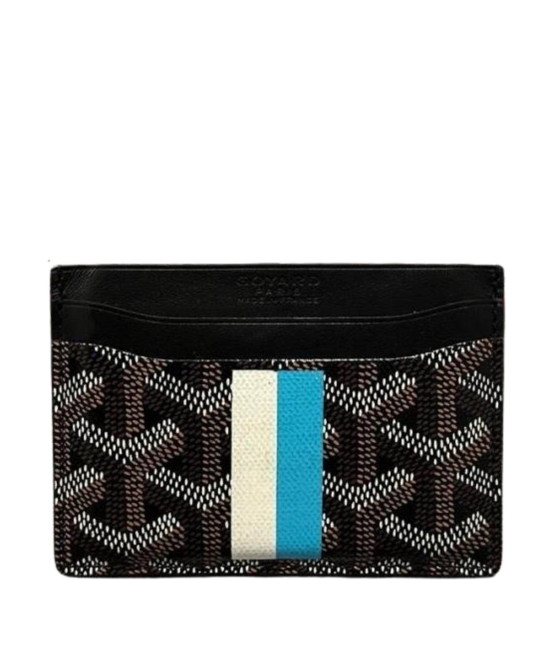 GOYARD Черный кожаный кардхолдер, фото 1