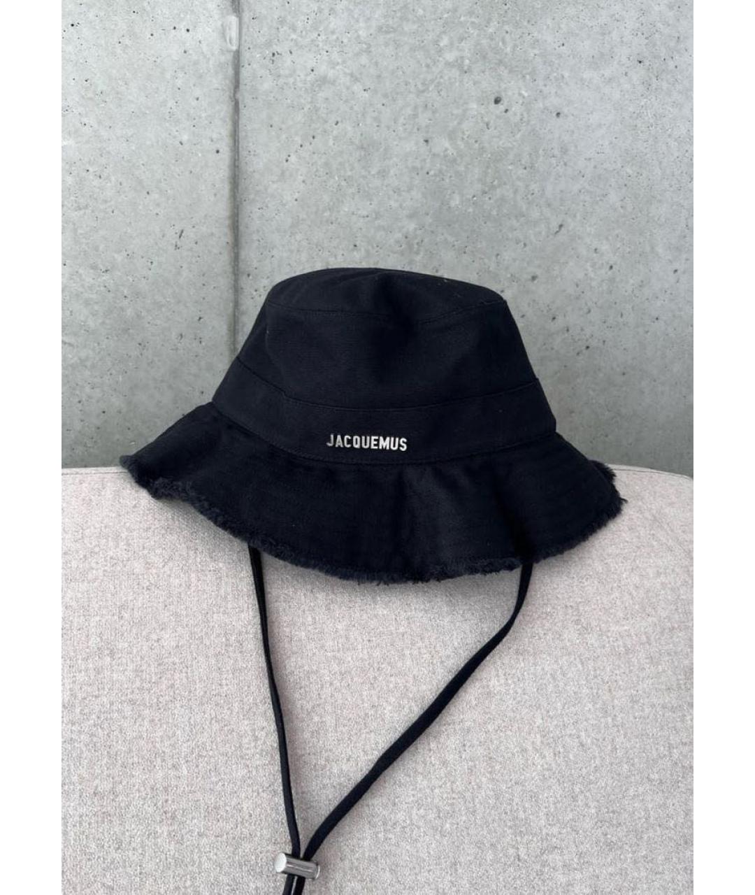 JACQUEMUS Черная хлопковая панама, фото 3