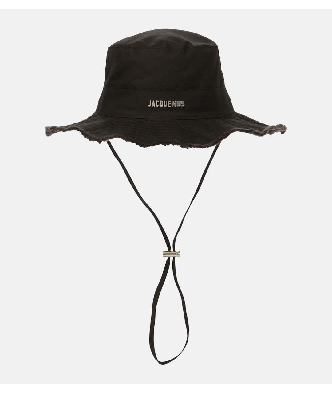 JACQUEMUS Черная хлопковая панама, фото 4