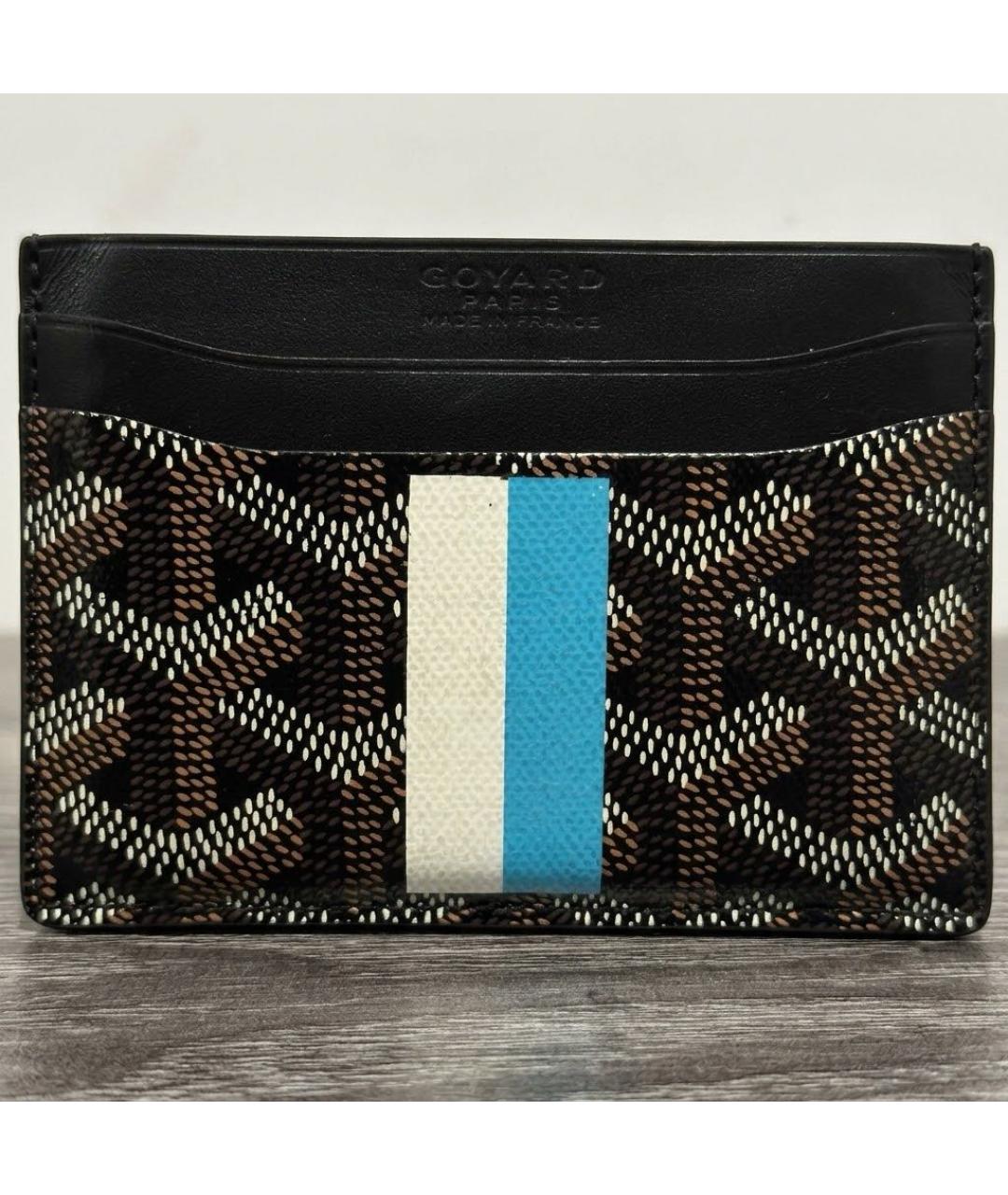 GOYARD Черный кожаный кардхолдер, фото 3
