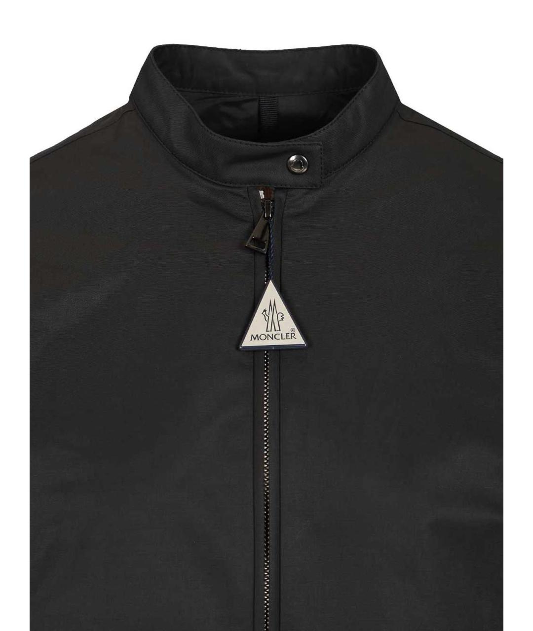 MONCLER Черная хлопковая куртка, фото 4