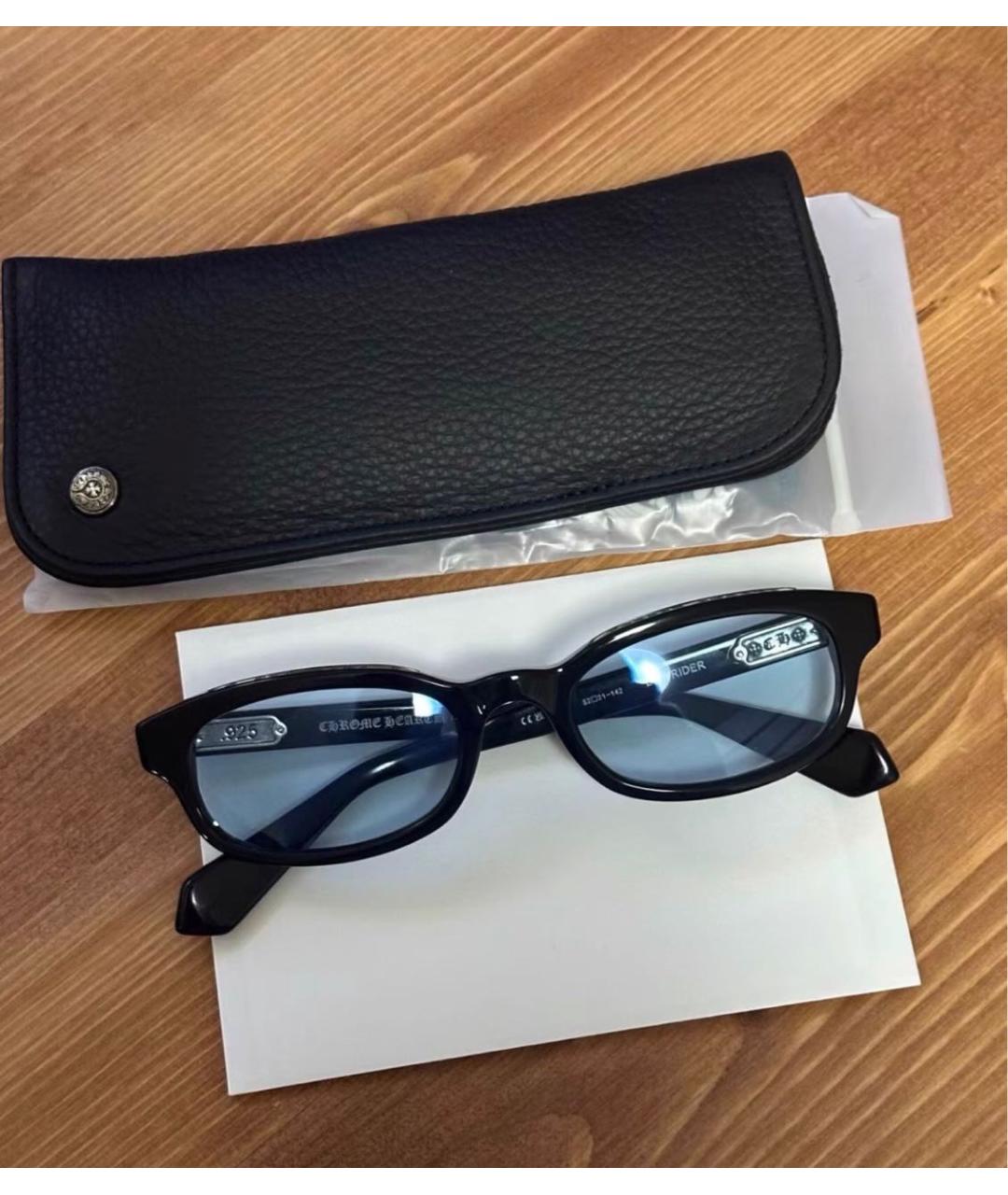 CHROME HEARTS Черные пластиковые солнцезащитные очки, фото 5