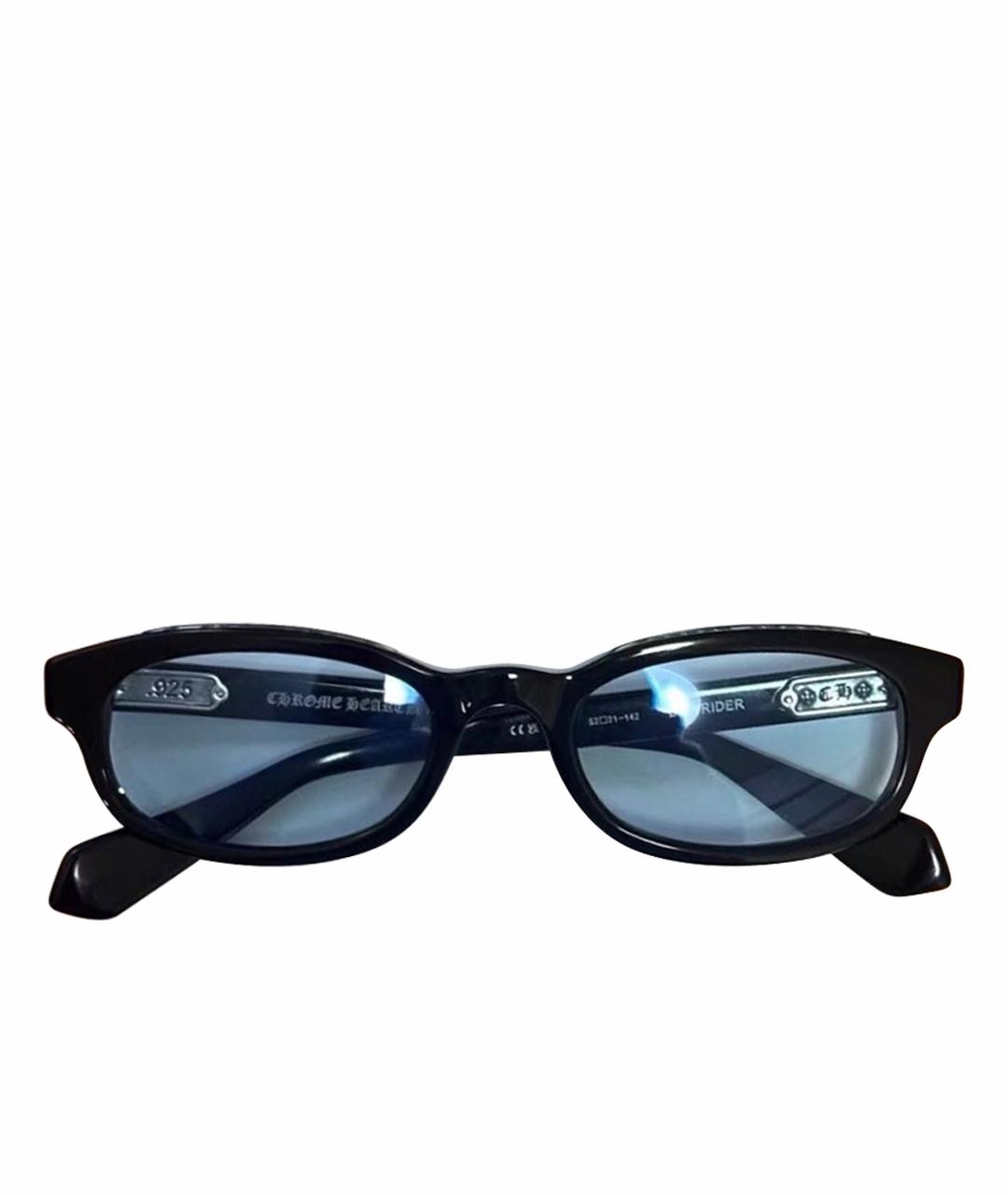 CHROME HEARTS Черные пластиковые солнцезащитные очки, фото 1