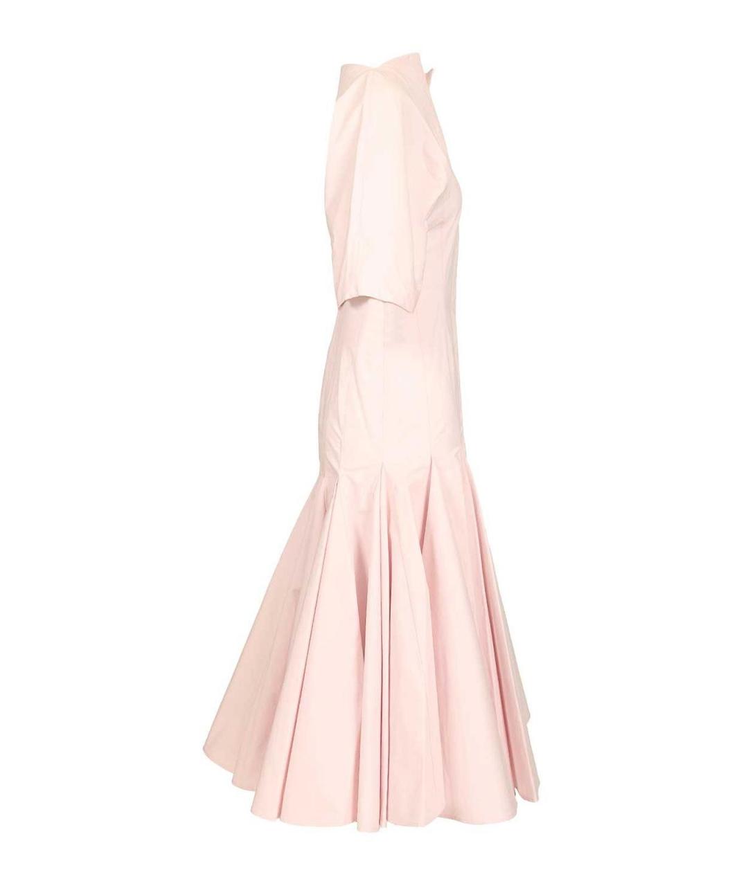 JACQUEMUS Розовое хлопковое повседневное платье, фото 3