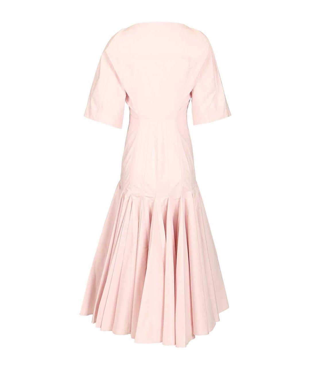 JACQUEMUS Розовое хлопковое повседневное платье, фото 2