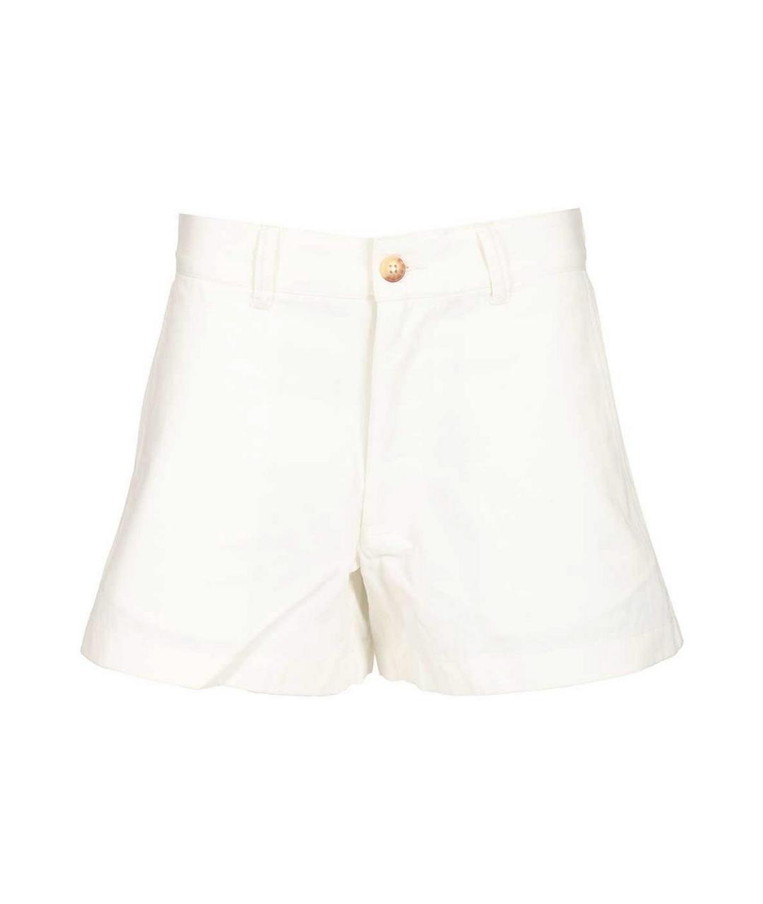 POLO RALPH LAUREN Белые хлопковые шорты, фото 1