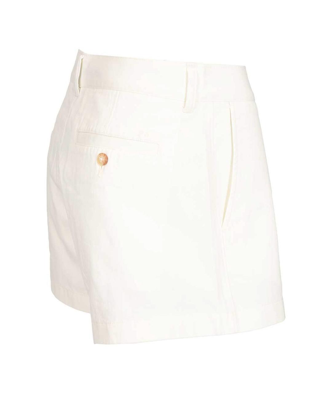 POLO RALPH LAUREN Белые хлопковые шорты, фото 3